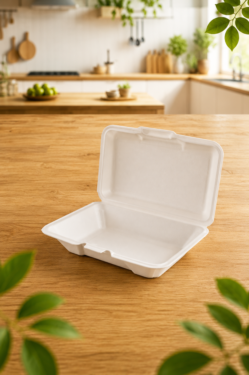 Embalagem Fast-Food Simples Com Tampa