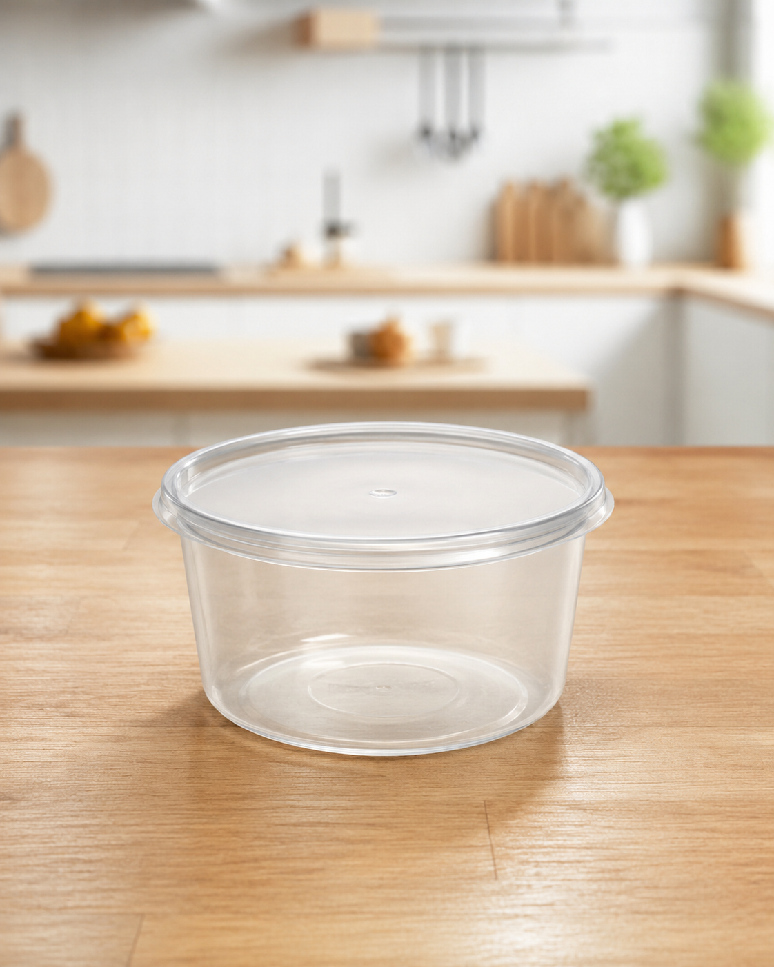 Pote PP 1000ML Com Lacre e Tampa Transparente