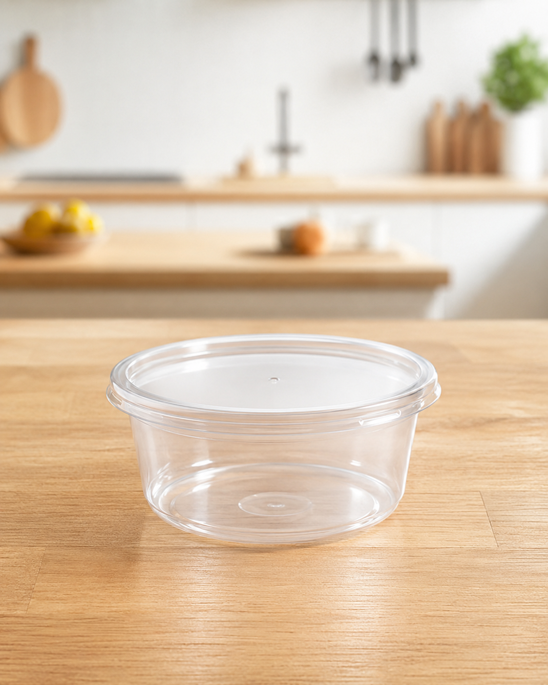 Pote PP 1200ML Com Lacre e Tampa Transparente