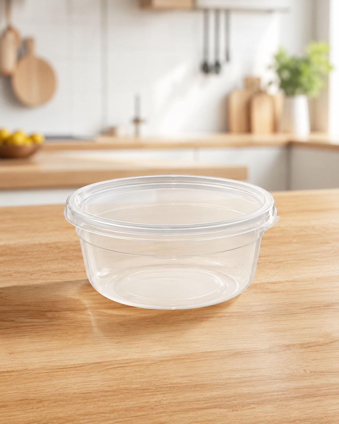 Pote PP 160ML Com Lacre e Tampa Transparente