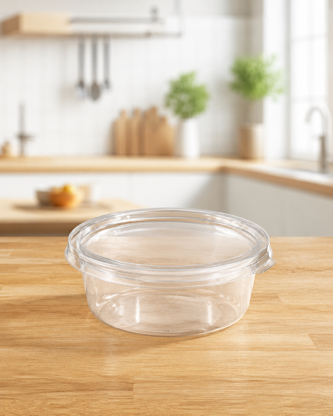 Pote PP 330ML Com Lacre e Tampa Transparente